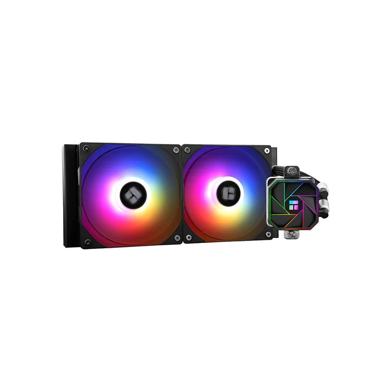TR-Thermalright Frozen Infinity 240 White Liquid CPU-koeler, 240 mm Aio koeler-Infinity spiegel lichteffect, 2000 tpm, voor AMD AM4/AM5, Intel LGA1851/1700/1150/1151/2011