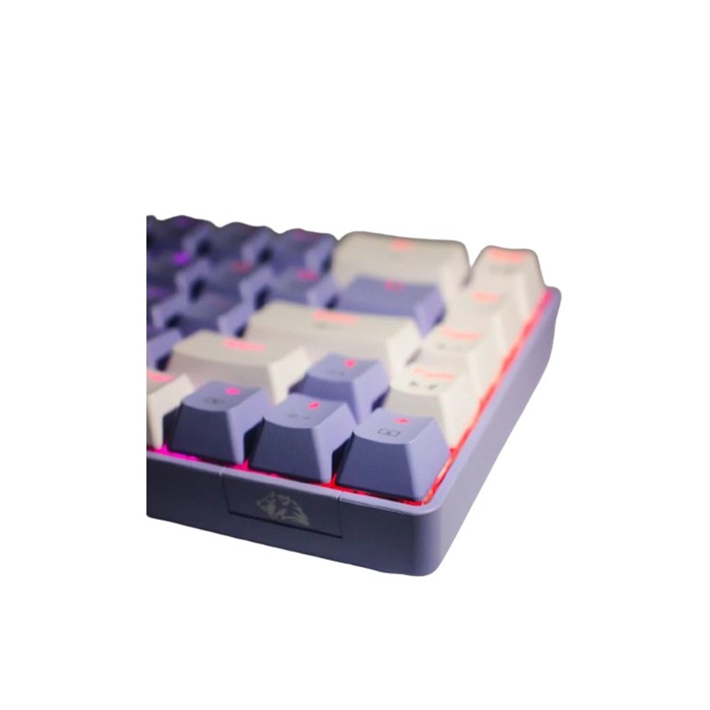  Ziyoulang Freewolf T8 Wired Mechanical Gaming Keyboard Blue switch (White purple)