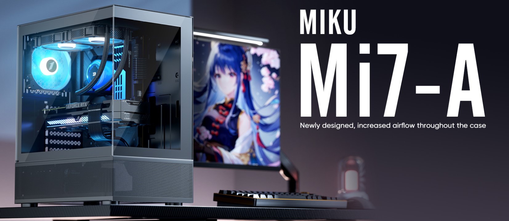 1STPLAYER Mi7-A ATX RGB Gaming Case in BD