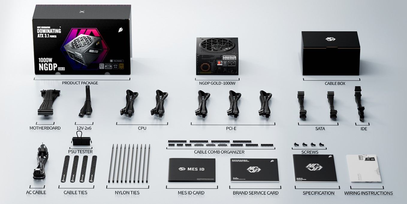 1STPLAYER NGDP ATX 3.1 1000W 80